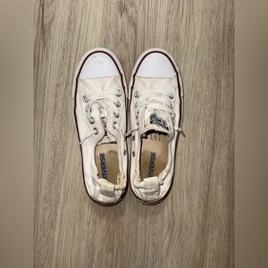 Converse Shoreline Slip-On White Sneakers 🤍 | Elastic Back Low Tops